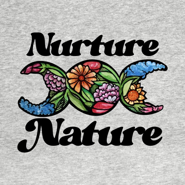 Nurture Nature Triple Moon Symbol by bubbsnugg